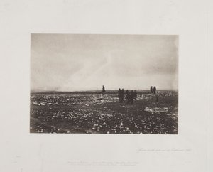Officerer på udkig ved Cathcarts Hill af Roger Fenton