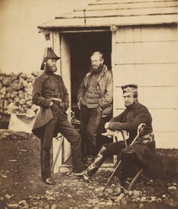Officerer i staben ved generalløjtnant Sir G. Brown af Roger Fenton