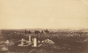 Betjente på udkig ved Cathcarts Hill af Roger Fenton