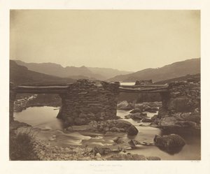 Pont-y-Garth nær Capel Curig af Roger Fenton