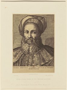 Reproduktion af et kobberstik af Marc Antonio af et portræt af Tizian. af Roger Fenton