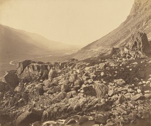 Klipper for enden af Glyn Francon. af Roger Fenton