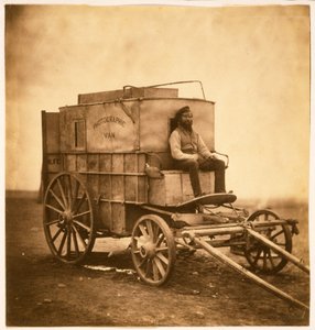 The Photographers Van med Marcus Sparling på Krim, 1855 (salttryk) af Roger Fenton