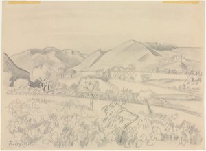 Landskab af Roger Fry