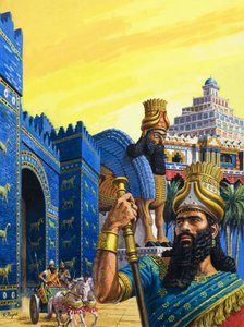 Babylon den Mægtige (gouache på papir)