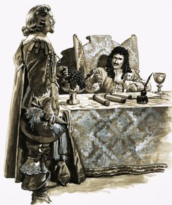 På jagt efter en begravet skat: William Phips modtager en kongelig bestilling fra Charles II