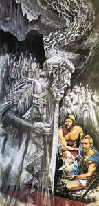 Tiresias advarer Odysseus om fremtiden af Roger Payne