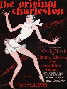 Josephine Baker i magasinet "La Folie du Jour". 1927 (illustration) af Roger de Valerio