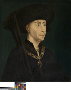 Portræt af Filip den Gode (olie på panel)