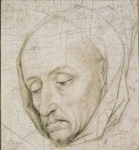 Studie af en gammel mands hoved, 1400-tallet af Rogier van der Weyden