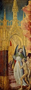The Good being led to Heaven, detalje fra The Last Judgement, ca. 1451 (se 20546-50 og 21041) af Rogier van der Weyden