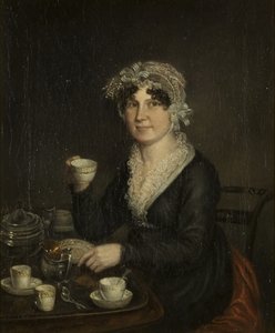 Portræt af fru Ellen Sharples, ca. 1814 (olie på lærred)