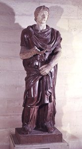 En barbarisk fangeprins, fra Villa Borghese, Rom (porfyr) af Roman