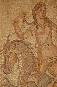 En nymfe, fra House of Jason Magnus (mosaik) af Roman