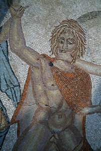 Bortførelse af hylas af nymfer, mosaik i House of Venus i den romerske by Volubilis (UNESCOs verdensarvsliste af Roman