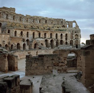 Amfiteatret i El Djem, ca. 238 e.Kr af Roman