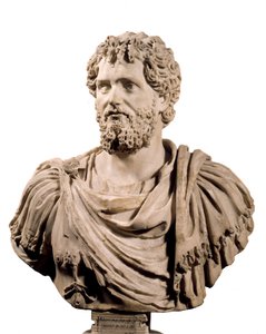 Art Rome: Buste af den romerske kejser Septime Severe (kejser 193 - 211 e.Kr.). Paris, Musée du Louvre af Roman