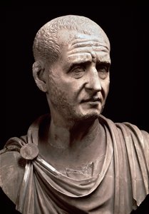Buste af kejser Decius (marmorskulptur, 3. århundrede) af Roman
