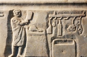 Slagter, basrelief, romersk civilisation af Roman
