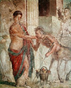 Kentaur under bryllup af Pelops og Hippodamia (fresko af Roman