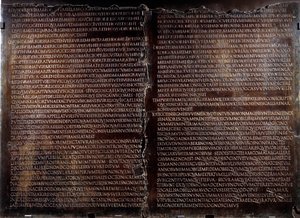 Claudienne-bord: tale af Claude (Claudius eller Clodio af Roman