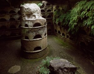 Columbarium of the Tomb of Scipions, 3. århundrede f.Kr. til 1. århundrede e.Kr. (fotografi) af Roman