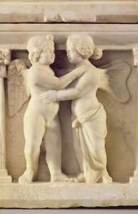 Amor og Psyke, ca. 170 e.Kr. (marmor) af Roman