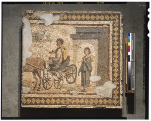 Afgang (fra The House of Menander), ca. 250 (marmor) af Roman