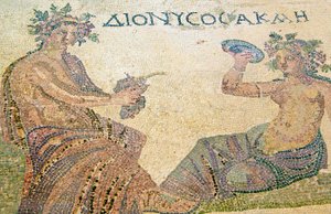 Dionysos rådgiver nymfen Akme, Dionysos
