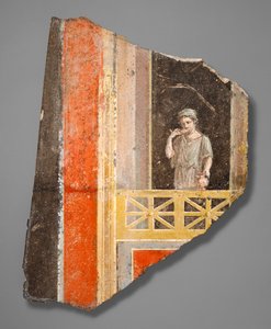 Fragment af en kvinde på en altan af Roman