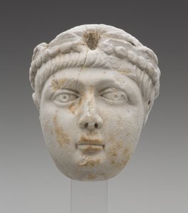 Leder af kejser Honorius som et barn, slutningen af det 4. århundrede e.Kr. (marmor) af Roman