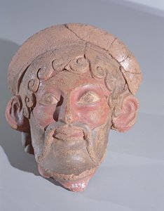 Zeus hoved (terracotta) af Roman