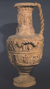 Hydra dekoreret med relief, Falierii (ler)