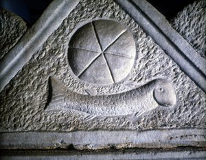 Ictus: fisk, kristent symbol. 2. århundrede. af Roman