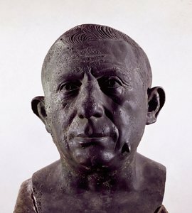 Lucius Caecilius Iucundus, bankfolk fra Pompeji (bronzebuste, ca. 20-62 e.Kr.) af Roman