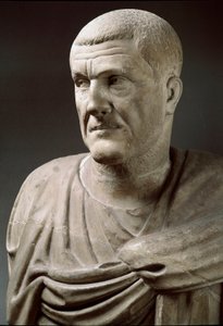 Marmorstatue af kejser Maximinus Thrax (173-238) - Rom, Musei Capitolini - Buste af kejser Maximinus Thrax - Marmorskulptur - Rom, Musei Capitolini af Roman