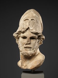 Marmorhoved af en græsk general, ca. 100 e.Kr. (marmor, pentelic) af Roman