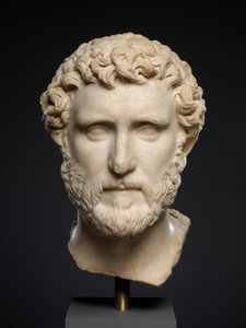 Marmorportræt af kejser Antoninus Pius, ca. 138-161 e.Kr. (marmor) af Roman