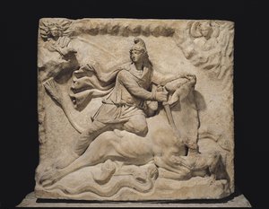 Mithras Sacrificing the Bull, 2.-3. århundrede (marmor) (se også 226092)