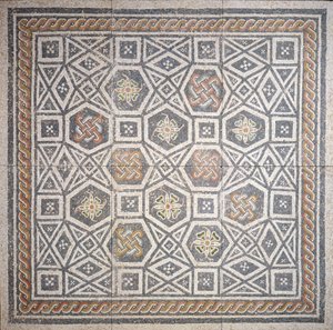 Mosaik, 2. århundrede (marmor og glas) af Roman