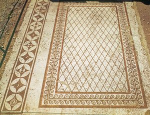 Mosaikgulv fra Messiis hus (mosaik) af Roman