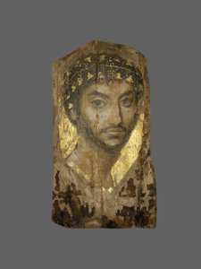 Mumi-portræt af en mand, Egypten, Fayum-regionen af Roman