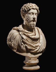 Portrætbuste af kejser Marcus Aurelius, ca. 170-180 e.Kr af Roman