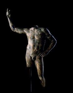 Portræt af en hersker, AD 200-225 (bronze) af Roman