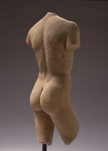 Set bagfra af en nøgen ungdom (marmor) (se også 158546) af Roman