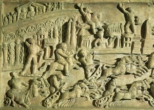 Relief, der viser lege ved Circus Maximus af Roman