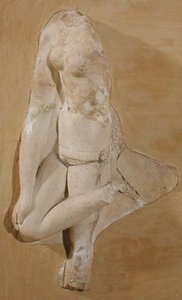 Relief, der forestiller en kvindes krop, Tunesien (stuk) af Roman