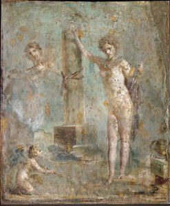 Romersk kunst: "Narcissus" "Fresco fra Pompeji, National Archaeological Museum, Napoli af Roman