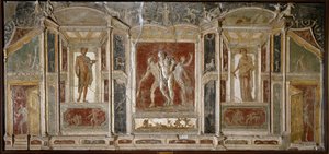 Romersk kunst: Dionysisk gruppe. 1. århundrede. Fra Pompeji. Napoli, det nationale arkæologiske museum af Roman