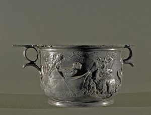 Sølv skyphos, 2. århundrede f.Kr af Roman